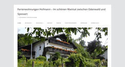 Desktop Screenshot of ferienwohnung-hofmann.com