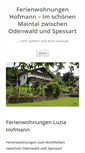 Mobile Screenshot of ferienwohnung-hofmann.com